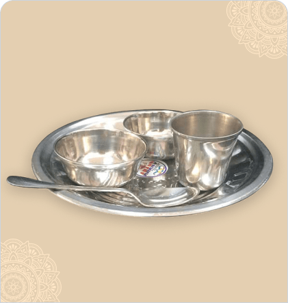 Bhog Puja Thali Set / Annaprashan Set (5 Pieces) PSO