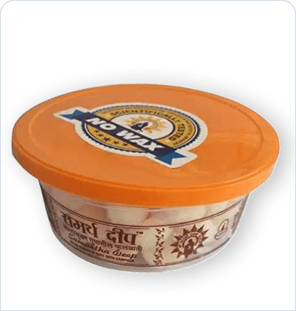 Camphor scented Desi Ghee Wicks (60 Pcs)