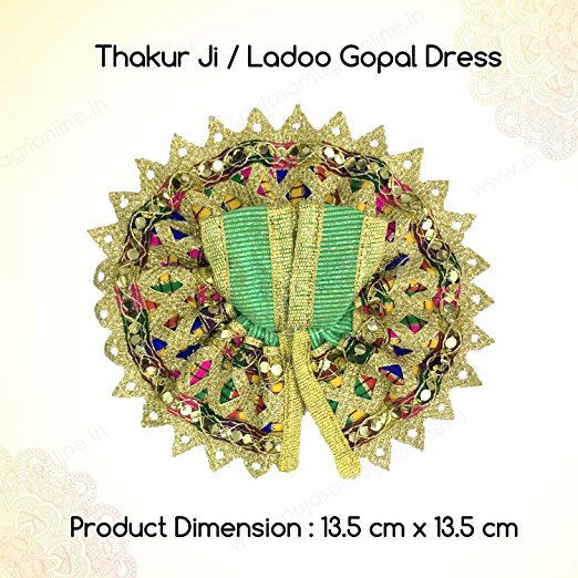 Thakur Ji / krishna / Ladoo Gopal / Laddu gopal / Thakurji / bal gopal Dress Green