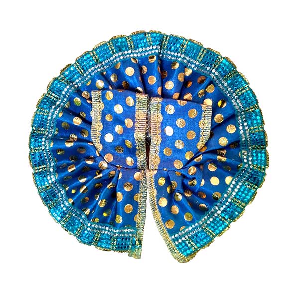 Thakur Ji/Ladoo Gopal/Laddu Gopal/Thakurji/Krishna/Bal Gopal Polka Dots Dress (Blue) PSO