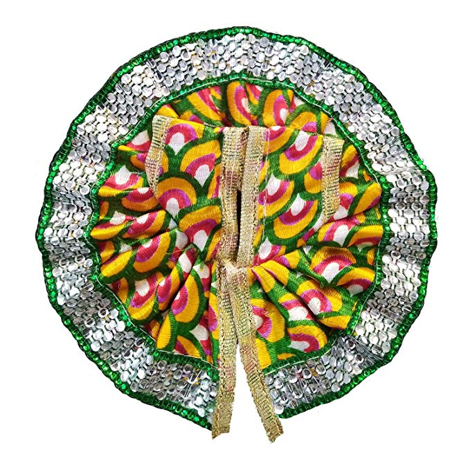 puja-samagri-online-thakurji-bal-gopal-printed-dress-green
