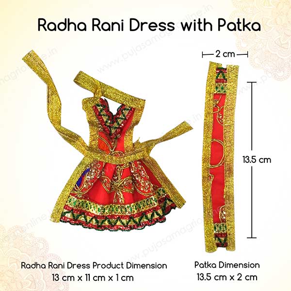 Radha Rani / Mata Rani / Lakshmi Ji Dress PSO