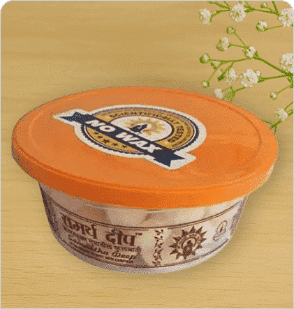 Camphor scented Desi Ghee Wicks (100 Pcs)