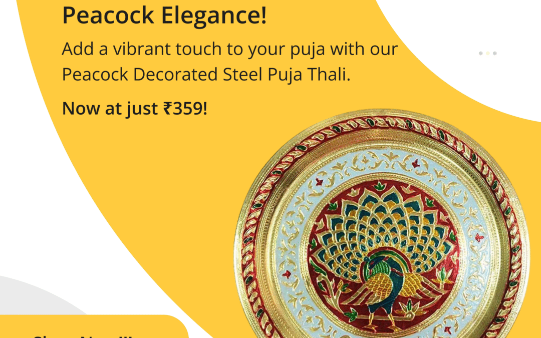 Grace Your Rituals with Peacock Elegance – A Must-Have Addition to Your Puja Essentials