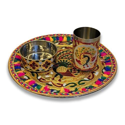 Thali,katori,glass Set